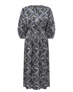 Платье с поясом на резинке Alessandro manzoni