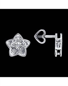 Серьги из белого золота с бриллиантами Sokolov