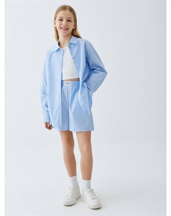 Хлопковые шорты в полоску для девочек Sela