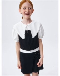 Укороченный жилет на молнии для девочек Sela