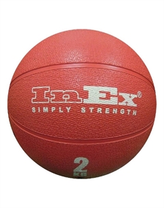 Мяч набивной Medicine Ball, 2 кг IN-RMB2 Красный Inex