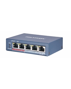 Коммутатор PoE DS-3E0505P-E/M 4хRJ45 1000M PoE с грозозащитой 6кВ/Uplink порт 1000М Ethernet, бюджет PoE 35Вт, пропускная способность 10Гб/с Hikvision