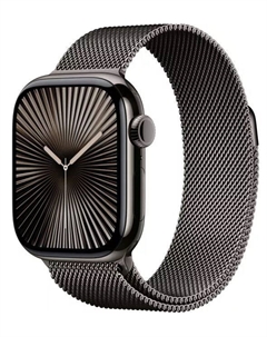 Часы Watch Series 10 GPS + Cellular 42mm MX053 Slate Titanium Case with Slate Milanese Loop Apple