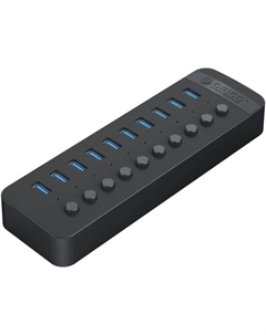 Концентратор -CT2U3-10AB-EU-BK-BP 10*USB-A 3.0, вход USB-A 3.0, черный Orico