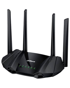 Роутер Dahua DH-AX15M, Wi-Fi 6, AX1500, 2.4/5ГГц, 2 LAN, черный