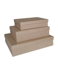 Коробка подарочная Крафт, песочная, 290 х 190 х 80 мм Рутаупак