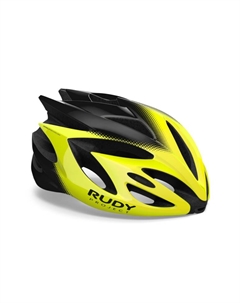 Велошлем RUSH Yellow Fluo/Black Shiny 2019, HL570162 Rudy project