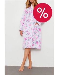 Хлопковый халат на молнии с принтом Eileen west