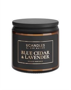 Свеча в банке KOSBR Blue Cedar and Lavender, 100 гр Ucandles