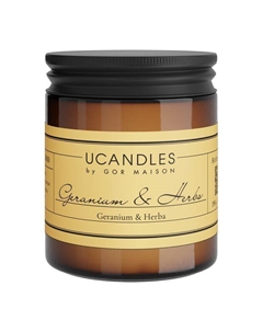 Свеча в банке Geranium & Herbs, 200 гр Ucandles