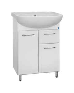 Тумба для комплекта напольная Эко Стандарт 61 белая Style line