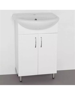 Тумба с раковиной Эко Стандарт №9 55 белая Style line