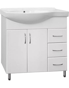 Тумба под раковину Эко Стандарт 80 белая Style line
