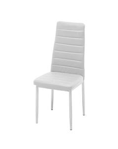 Стул COMFY 420х400х960мм искусственная кожа/металл белый Нет марки