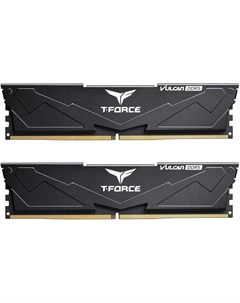 Комплект памяти DDR5 DIMM 64Gb (2x32Gb), 6000MHz, CL38, 1.35V,, T-Force Vulcan Black (FLBD564G6000HC38ADC01) Retail Team group