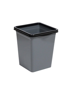 Контейнер для мусора Violet Tandem 20 л пластик серый