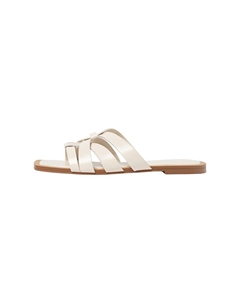 Мюли FLAT STRAPPY SLIDER SANDALS , белый Stradivarius