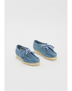 Ботинки на шнуровке WALLABEE WEAVE, светло-голубой Clarks originals