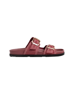 Мюли, темно-красный Stradivarius