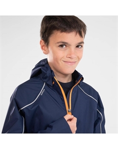 Куртка детская непромокаемая - Дождевик синий/оранжевый, цвет blau Kiprun