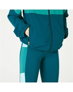 Куртка тренировочная Light 500 дышащая детская зеленая, цвет blau Domyos