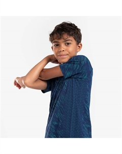 Ультралегкая детская футболка для бега - Light 900 темно-синий зеленый Kiprun