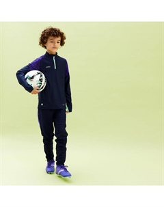 Детские футбольные брюки - Viralto Alpha темно-синий/фиолетовый, цвет gruen Kipsta