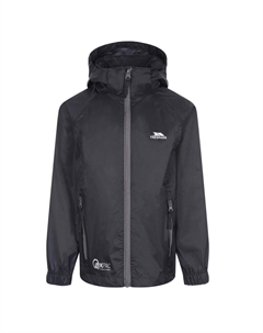 Складная куртка Qikpac X для мальчиков и девочек, черный, угольный цвет, цвет gris Trespass