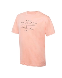 Розовая детская футболка с короткими рукавами Tentow Trangoworld