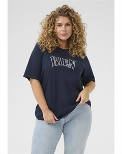 Футболка с принтом, темно-синий Kaffe curve