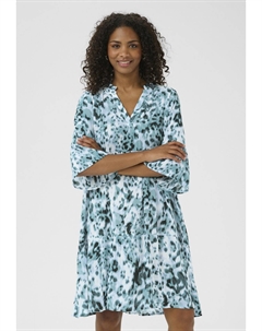 Повседневное платье KAHERA, цвет Teal Leopard Print Kaffe