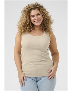 Топ TANK, песочный Kaffe curve