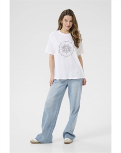 Футболка с принтом KAFREJA, белый Kaffe