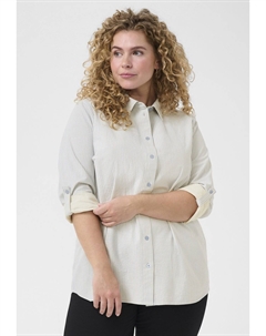 Блузка на пуговицах STRIPED, светло-голубой Kaffe curve