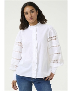 Блузка на пуговицах, белый Kaffe