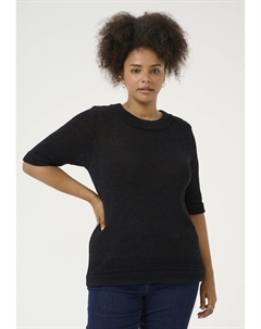 Базовая футболка EVITA PULLOVER, цвет Black Deep Kaffe curve