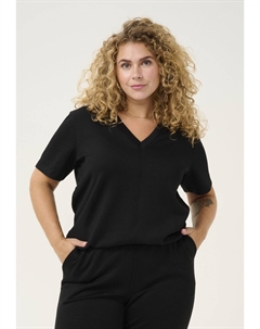 Базовая футболка, цвет Black Deep Kaffe curve