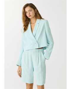 Блейзер, бирюзовый Stradivarius