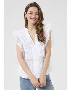 Блузка на пуговицах, белый Kaffe