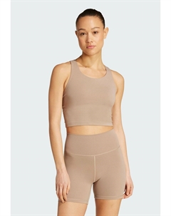 Спортивный бюстгальтер средней поддержки ALL ME Performance, светло-коричневый Adidas