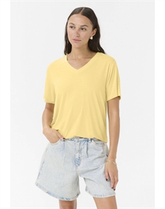 Базовая футболка KAFRIDA - Blouse, светло-желтый Kaffe