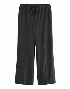 Брюки DRAWSTRING WAIST TIE FRONT WIDE LEG, серый Next