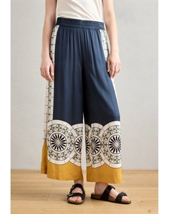 Брюки PANTS ELASTIC WAISTBAND WIDE LEG PRINTED, синий Marc o'polo