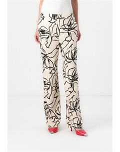 Брюки OBJSANNE ALINE WIDE PANT, бежевый Object