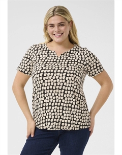 Футболка с принтом KCMELLA, черный Kaffe curve