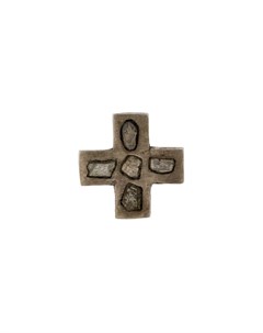 Parts of four серьга в форме креста один размер серебристый Parts of four