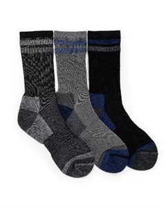 Мужские носки с фиксатором тепла для походов (3 шт.), мультиколор Muk luks
