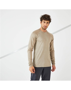 МУЖСКАЯ ДЫШАЩАЯ ФУТБОЛКА ДЛЯ БЕГА С ДЛИННЫМИ РУКАВАМИ - CARE BROWN LTD Kiprun