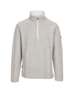 Мужской свитер с полумолнией Taddingley Off White, цвет blanco Trespass