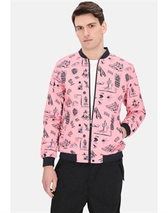 Куртка-бомбер, светло-розовый Mo